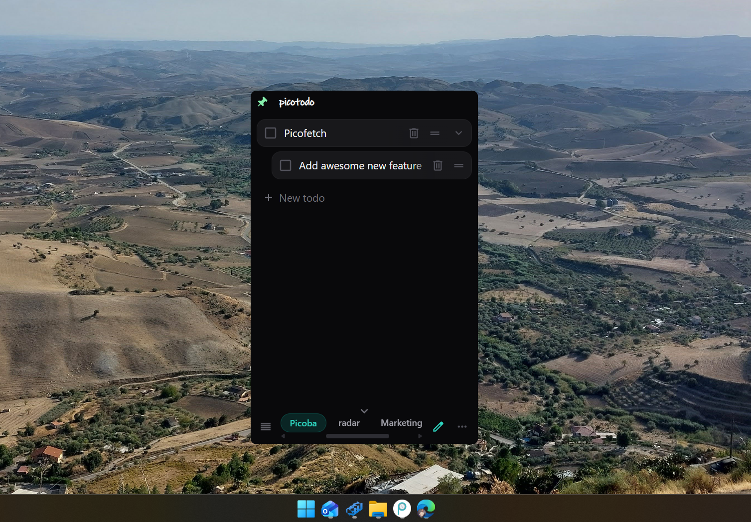 PicoTodo Widget
